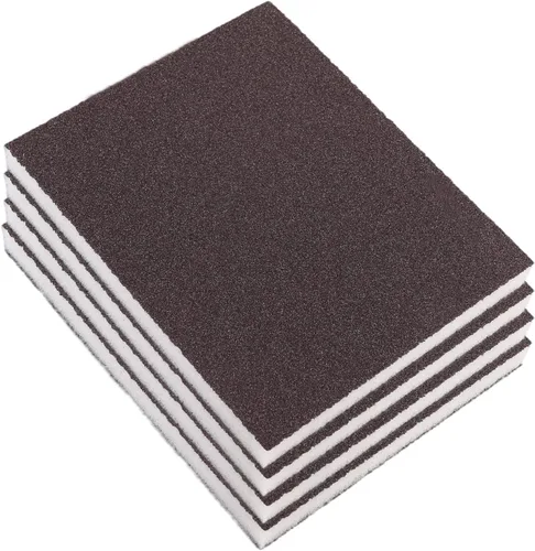 Miniatura 10 de Utoolmart 12 bloques de lijado de esponja de lijado, grano 180 húmedo, seco, lavable y reutilizable, esponja de papel de lija para muebles de 12