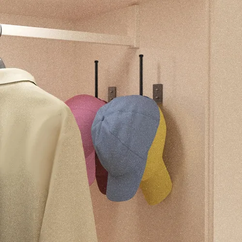 Miniatura 9 de Durmmur Paquete de 2 Percheros para Gorras de Béisbol, Organizador de Sombreros de Acero Inoxidable para Gorra de Béisbol, Organizador