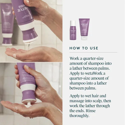 Miniatura 5 de Virtue Flourish - Juego de champú y acondicionador para cabello fino o adelgazante, producto de crecimiento del cabello sin sulfato, tamaño de viaje