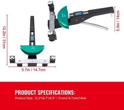 Miniatura 7 de Happybuy Dobladora de tubos de cobre, 7 troqueles de 1/4"-7/8" 90° hacia adelante/inversa, 0.236-0.866 in para tubos de cobre y aluminio
