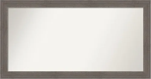 Miniatura 520 de Amanti Art Espejo de pared personalizado no biselado (24.5 x 24.5 pulgadas), marco gris marrón alta, varios tamaños personalizados, espejo de baño