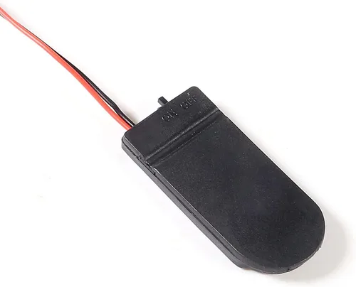 Miniatura 3 de 20 unids CR2032 titular de batería de celda de moneda titular de batería 2X CR2032 titular de batería con interruptor de encendido/apagado Negro
