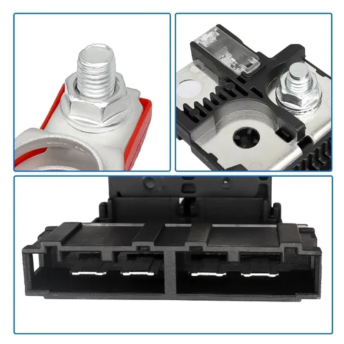 Miniatura 6 de Fusible de batería y abrazadera de terminal de batería positiva 24340-7F000 compatible con Nissan 350Z 2003-2009 NV200 2013-2022 para Infiniti FX35