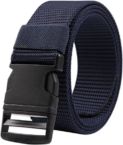 Miniatura 9 de AIBEARTY Cinturón de lona con hebilla ajustable, cintura larga para mujeres, hombres, adolescentes