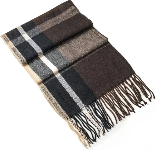 Miniatura 129 de Alpine Swiss Bufanda a cuadros para hombre, ultra suave, chal de invierno, cálido, ligero, para clima frío