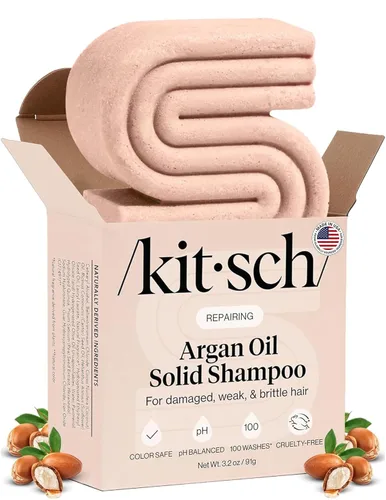 Miniatura 12 de Kitsch Tea Tree & Mint Clarifying Shampoo and Shave Bar, Champú anticaspa para hombres y mujeres, sin plástico, sin sulfato. Champú para el cabello