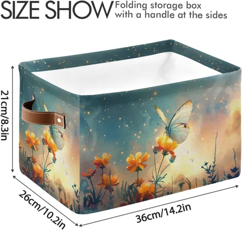 Miniatura 4 de senya Cesta de almacenamiento 1 unids grande plegable bolsa de ropa rectangular plegable tela cesta de lavandería plegable cubo de lavado plegable