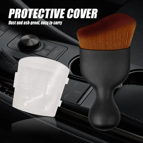 Miniatura 7 de HAOBO 2 cepillos de coche, cepillo de polvo para el interior del automóvil, cepillo de polvo para el interior del automóvil, accesorios