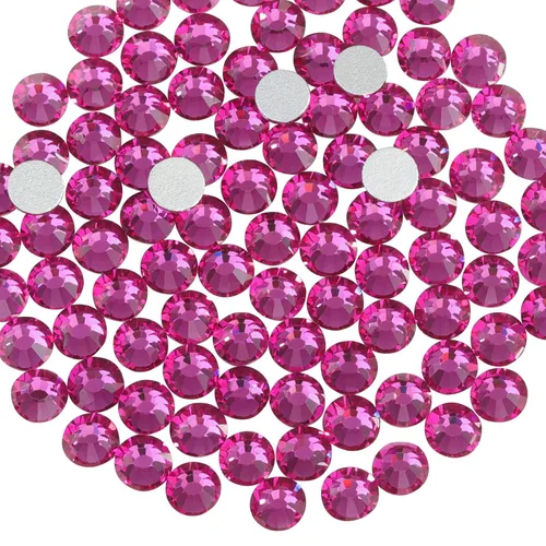 Miniatura 33 de Beadsland 1440 diamantes de imitación de cristal con parte trasera plana, gemas redondas, ámbar, SS3, 0.047-0.055 in
