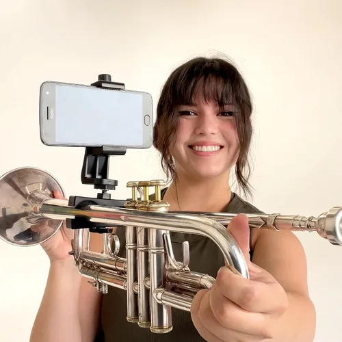 Miniatura 2 de Gripophone Trompet Phone Lyre - Monta de forma segura tu teléfono en tu bocina, lee fácilmente música de PDF, toma videos mientras juegas