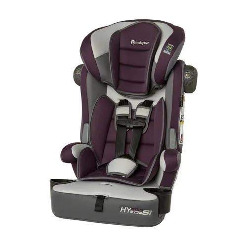 Baby Trend Hybrid SI - Asiento elevador combinado 3 en 1 con protección contra impactos laterales, Dash Plum