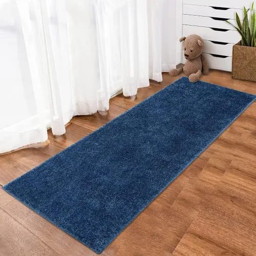 WESTLOOM Alfombra de pasillo de 2 x 8 pies, alfombra de pelo de alta calidad, antideslizante, no desprende pelusa, alfombra gruesa para sala de