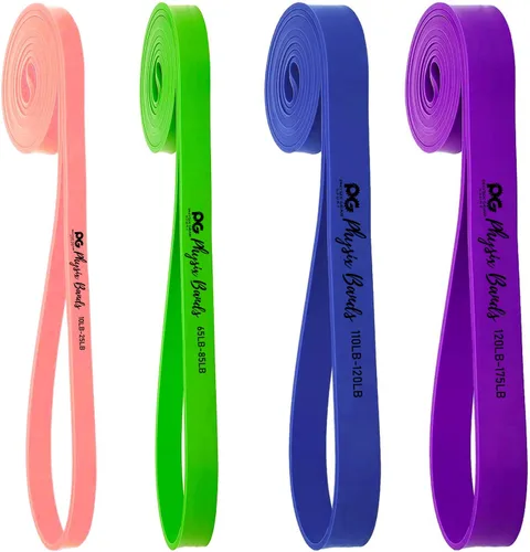 Miniatura 10 de Physix - Bandas de asistencia para dominadas, bandas de resistencia con bucle, bandas de goma de entrenamiento para ejercicio, HIIT, tonificación