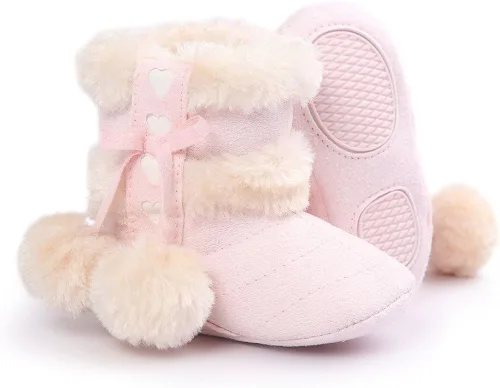 Miniatura 3 de Botas Estamico de invierno con lazo de nieve de felpa para niña
