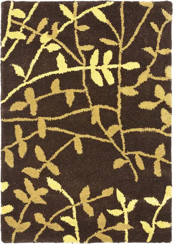 SAFAVIEH Soho Collection SOH733C - Alfombra decorativa de lana y viscosa de 2 x 3 pies, color marrón y multicolor
