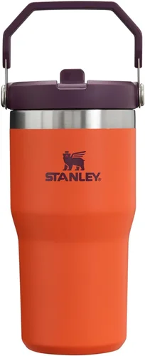 Miniatura 67 de Stanley IceFlow - Vaso con pajilla abatible con asa, de 20 onzas, tapa giratoria y popote abatible, botella de agua resistente a fugas, acero