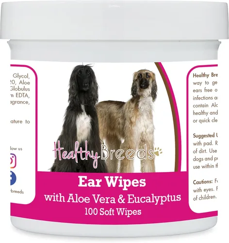 Miniatura 83 de Healthy Breeds Pastor alemán, silla de montar, toallitas de limpieza de oídos con aloe y eucalipto para perros, 100