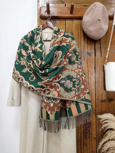 Miniatura 55 de iCuviy Bufanda grande de moda para invierno, chales y envolturas para mujer, extra suave, sensación de cachemira, bufandas frías para mujer