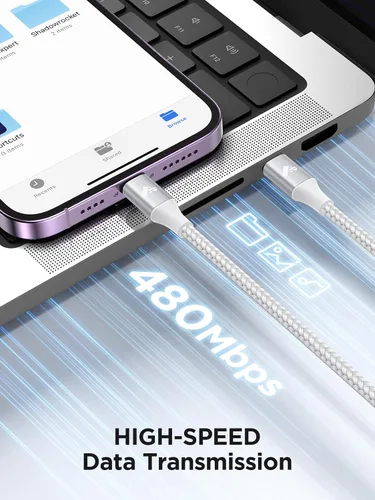 Miniatura 4 de Cable USB C a Lightning de 10 pies [certificado Apple MFi] Cargador rápido para iPhone USB C, suministro de energía, tipo C a Lightning, cable