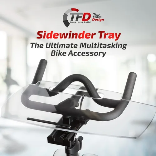 Miniatura 3 de TFD Sidewinder - Bandeja de escritorio compatible con Peloton Bike (solo GEN 3 original), soporte prémium para laptop, tableta, teléfono, libros