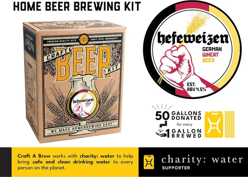 Miniatura 4 de Craft A Brew - Hefeweizen - Kit de elaboración de cerveza - Haz tu propia cerveza artesanal - Equipo completo y suministros - Kit de inicio