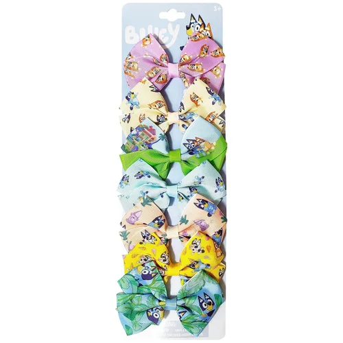 Miniatura 17 de LUV HER Disney Stitch - Lazos para el cabello, paquete de 7 lazos de 4 pulgadas, juego de regalo de accesorios para el cabello, clip de cocodrilo, a