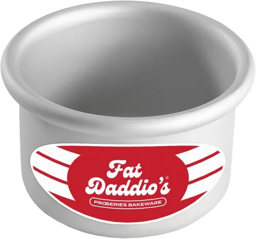 Miniatura 63 de Fat Daddio's PRD-1BOX Moldes Redondos para Pastel Mini Tier de Aluminio Anodizado para Una Caja de Mezcla, Juego de 3, Plateado