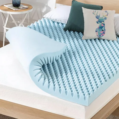 Miniatura 10 de Best Price Mattress Cubrecolchón de espuma viscoelástica con forma de huevera de 4 pulgadas con infusión de gel refrescante, certificado