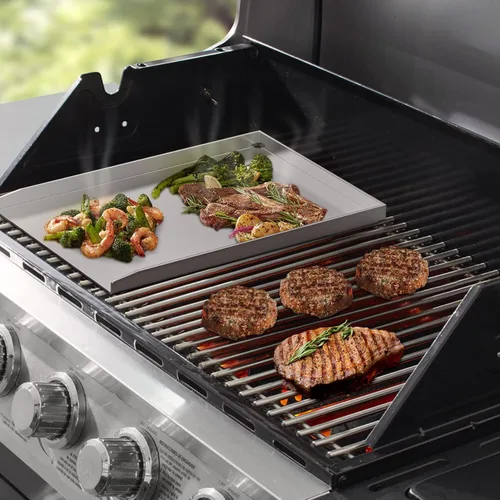 Miniatura 6 de Stanbroil Sartén de acero inoxidable para modelos Weber Spirit Grill – Parrilla de gas para la serie Spirit 300, Spirit 700, Genesis Silver B/C