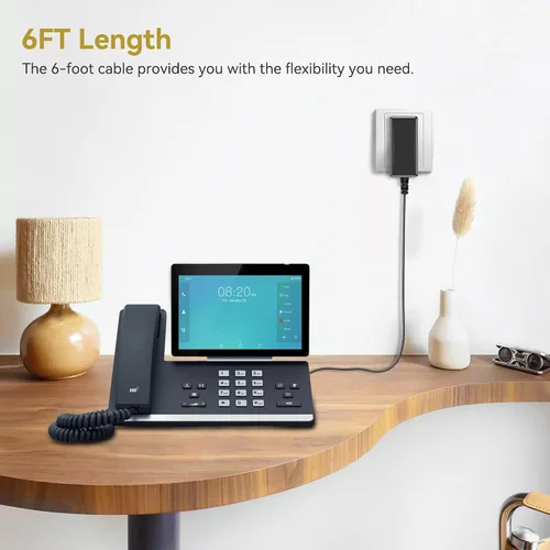 Miniatura 7 de Fuente de alimentación de repuesto de 5 V para teléfono Yealink Adaptador CA/CC compatible con teléfonos IP Yealink SIP-T29G, T46S T48S, T58A
