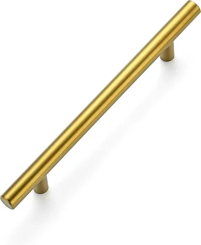 Miniatura 15 de Ravinte Juego de 1 tirador de gabinete de 7.38 pulgadas de color negro mate de acero inoxidable para alacenas de cocina; tiradores de gabinete