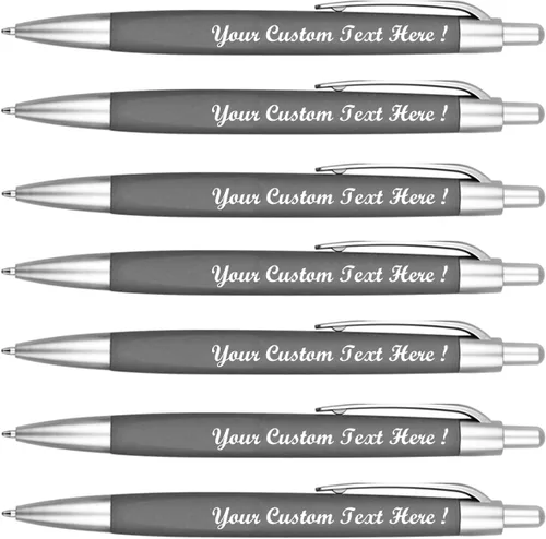 Miniatura 13 de Paquete de 100 bolígrafos personalizados con tinta negra personalizable