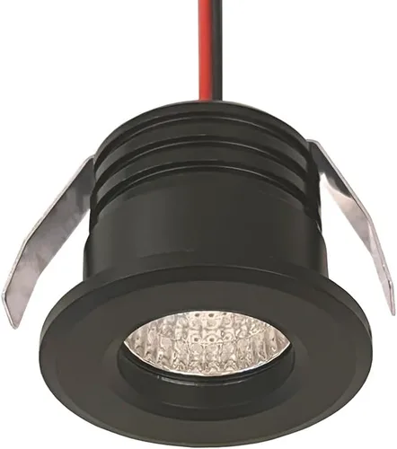 Miniatura 3 de 2 paquetes de mini focos de 3 W, AC 110V 220V, luces empotradas para techo, para exhibición en vitrina y debajo del gabinete, luz blanco cálido 3000