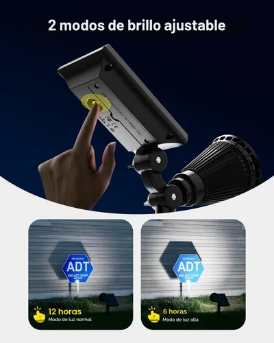 Miniatura 3 de FALOVE Focos Solares para Exteriores Impermeables para Bandera, Palmera, Poste, Letrero, Estatua, Buzón, Reflectores LED Brillantes para Exteriores