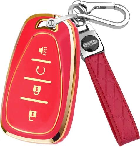 Miniatura 11 de XIYANG TRADE Funda para llavero Chevy con llavero, funda de TPU suave para llave de protección completa para Chevy Equinox Sonic Spark Traverse