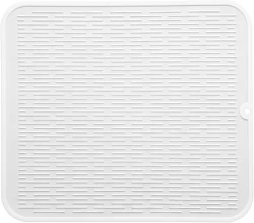 Miniatura 114 de MicoYang Alfombrilla de silicona para secado de platos para múltiples usos, fácil de limpiar, ecológica, resistente al calor, alfombrilla