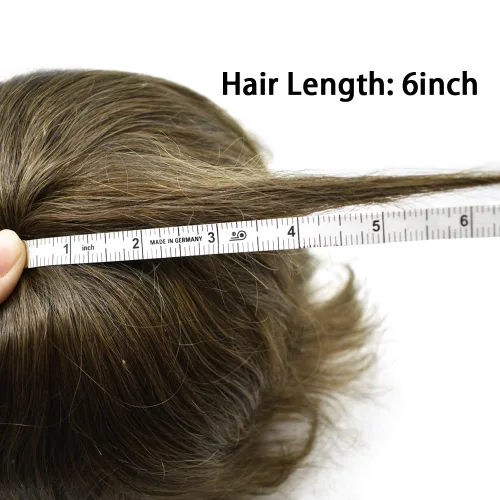 Miniatura 8 de Toupee - Pieza de cabello humano real de encaje francés para hombre, sistema de unidades de cabello frontal con nudo bleched tupé para hombres