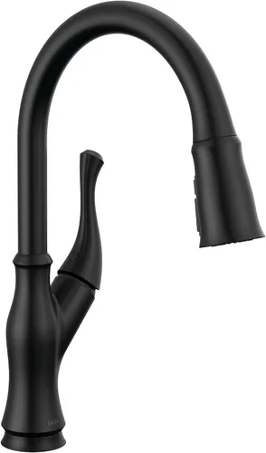 Miniatura 20 de DELTA Ophelia - Grifo de cocina de oro cepillado con pulverizador extraíble, grifo de fregadero de cocina de un solo agujero moderno, una sola