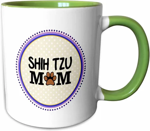 Miniatura 11 de 3dRose Shih Tzu Dog Mom - Taza de 11 onzas, color negro