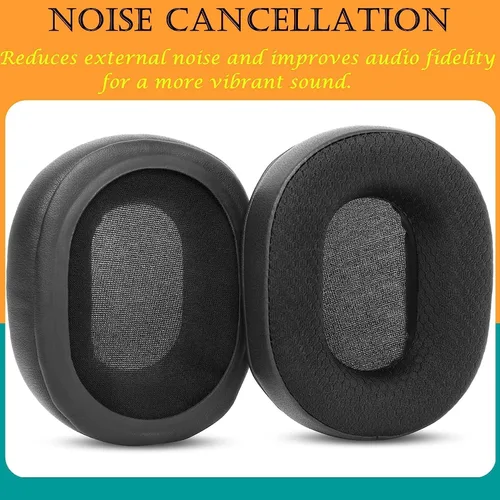 Miniatura 5 de NS-CAHBTOE01 Almohadillas de repuesto compatibles con Insignia NS-CAHBTOE01 Almohadillas de tela para auriculares, color negro
