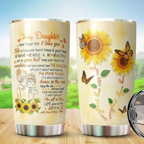 Miniatura 2 de Vaso para hija - Regalos para hija de mamá, madres - Regalos para hija en el Día de la Madre, Navidad - Vaso para hija - Taza para mi hija - Vaso
