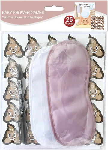 Miniatura 6 de Juegos de baby shower, pin the sticker en el pañal, juegos de baby shower, actividades temáticas de pañales, juegos de fiesta, suministros