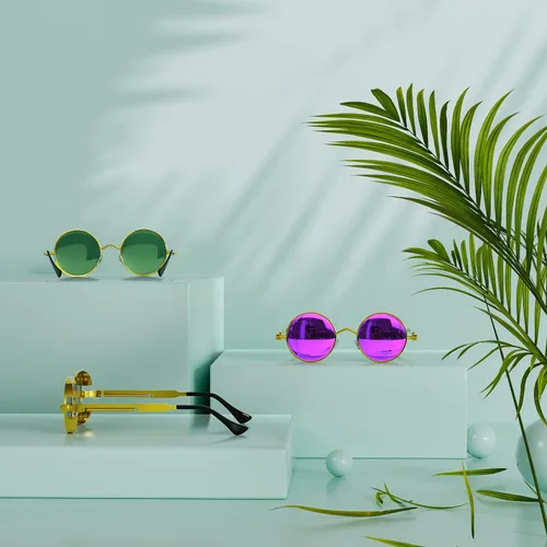 Miniatura 3 de ROCKNIGHT Gafas de sol redondas polarizadas con protección UV400 estilo steampunk gótico, unisex, para exteriores