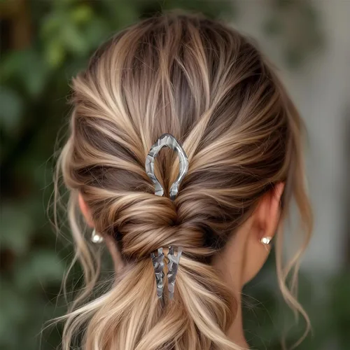 Miniatura 4 de 4 horquillas para el cabello para mujer, horquilla francesa en forma de U, accesorios elegantes para el cabello grueso o fino