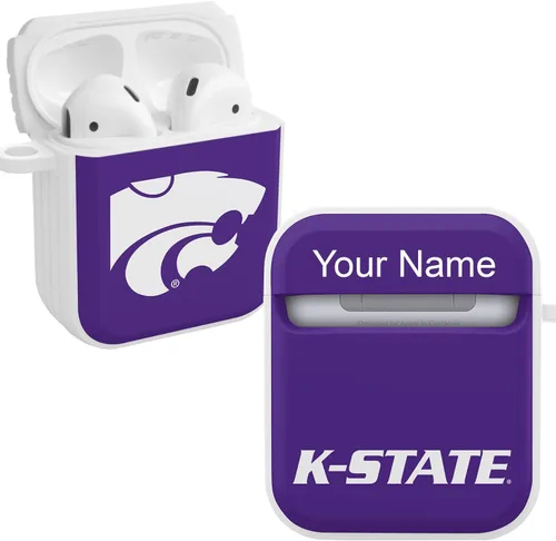 Miniatura 28 de Affinity Bands Kansas State Wildcats HDX Case Cover Compatible with Apple AirPods Gen 1 & 2 (Paint Stripe)