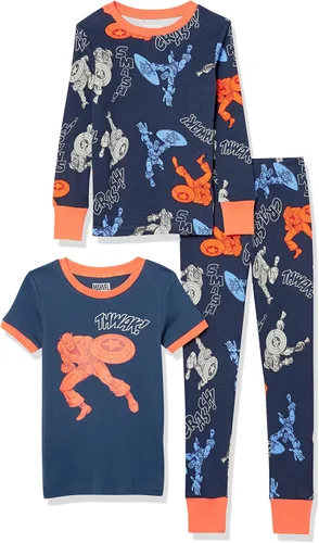 Miniatura 10 de Amazon Essentials Conjunto de pijama de algodón ajustado para niños