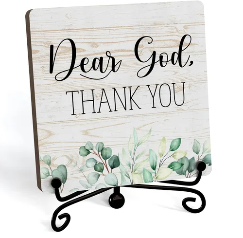 Miniatura 61 de Decoración Inspiradora Cristiana para Escritorio, Letrero "Dios Todavía Está Escribiendo Tu Historia", Decoración de Escritorio para Oficina, Hogar