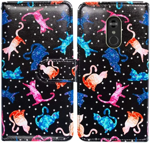 Miniatura 23 de Bcov Funda para LG Stylo 4/LG Stylo 4 Plus, color verde pájaro negro con tapa y ranura para tarjeta de crédito, soporte para tarjeta