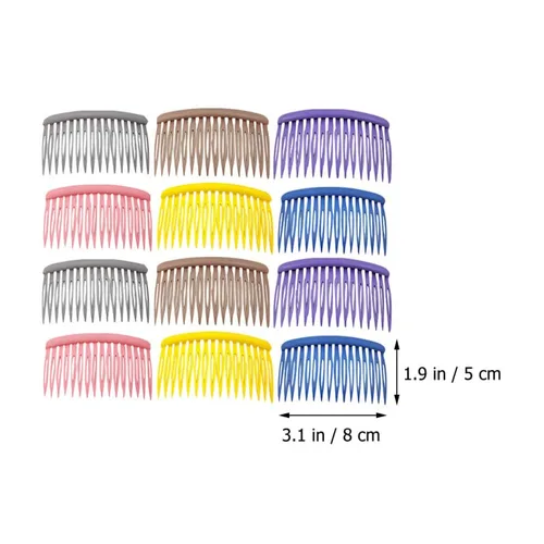 Miniatura 2 de 12 peines laterales para mujer, peinetas de peluquería para peinar, elegantes peines para uso doméstico, adecuados para todo tipo de cabello, peines