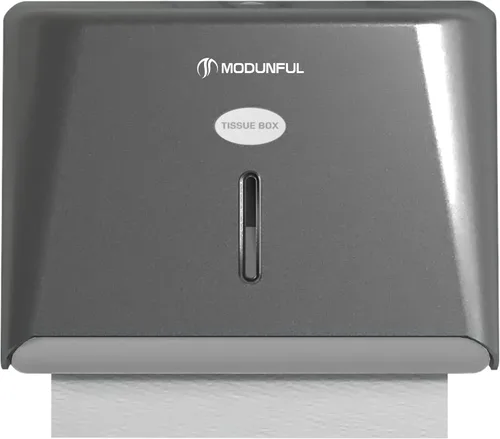 Miniatura 10 de Dispensador de toallas de mano triple para baño, dispensador de toallas de papel plegable en C, montaje en pared con instalación adhesiva sin